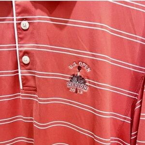 Cutter & Buck Merion U.S. Open 2013 XL –Classic Striped Performance Golf Shirt